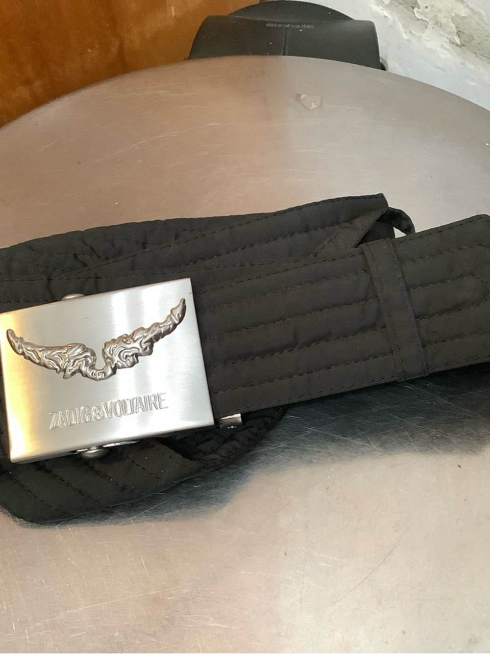 Zadig & Voltaire Belt Buckle in Silver Tone With Wing Logo​ - Picture 10 of 10